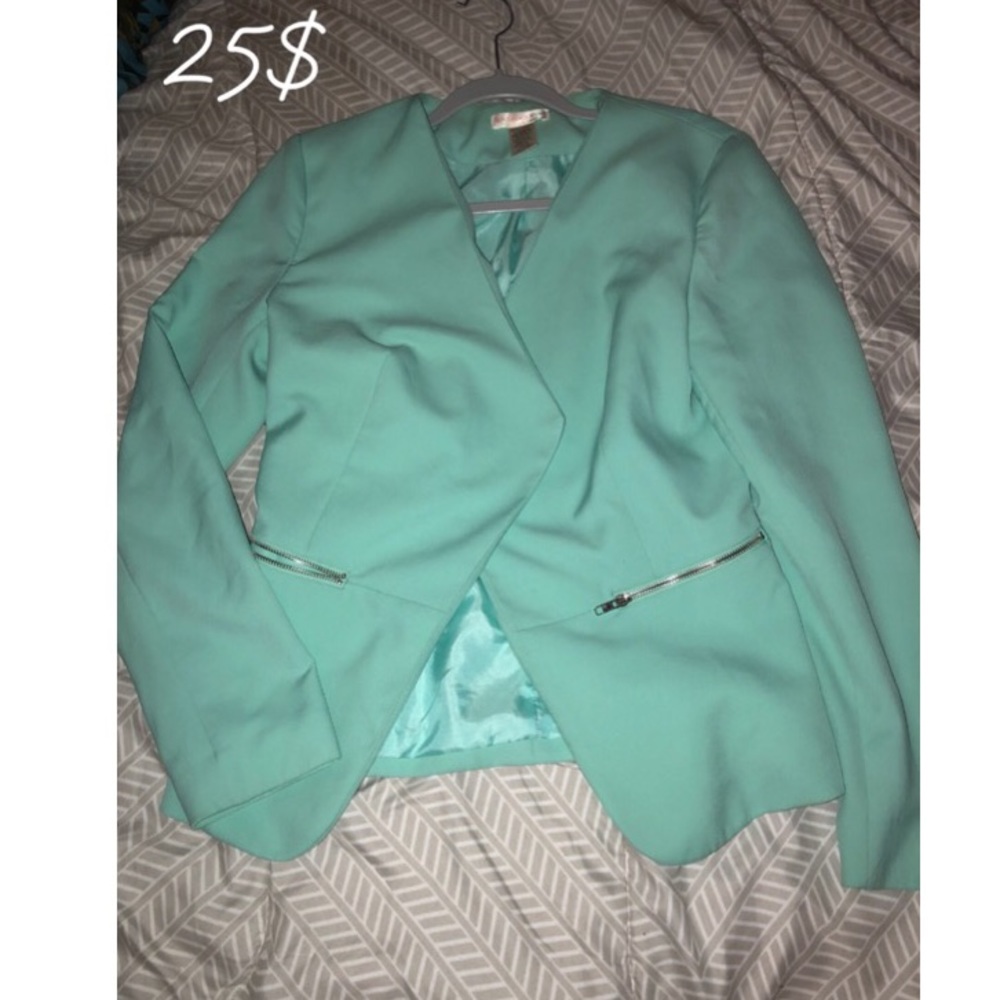 Teal blazer